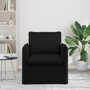 vidaXL Kanapé Fekete 75 x 82 x 85 cm szövet