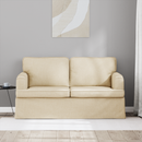 vidaXL Kanapé Krém 144 x 80 x 85 cm szövet