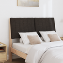 vidaXL Kárpitozott fejtámla Fekete 120 cm Tömör fenyőfa
