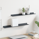 vidaXL Lebegő polc 2 pcs Antracit 60 x 8,5 x 2,5 cm Acél