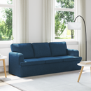 vidaXL Kanapé Kék 201 x 80 x 85 cm szövet