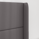 vidaXL Fejtámla Fül Szürke 80 x 16 x 4 cm PVC
