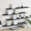 vidaXL Lebegő polc 4 pcs Antracit 100 x 18 x 2,5 cm Acél