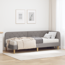 vidaXL Sarokágy keret Tópszínű 80 x 200 cm szövet