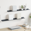 vidaXL Lebegő polc 2 pcs Antracit 80 x 9 x 2,5 cm Acél
