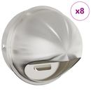 vidaXL Levegő szellőzőfedél 8 pcs Ezüst 200 mm Rozsdamentes acél