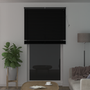 vidaXL Zsaluzia Fekete 213 x 120 cm 25 mm PVC