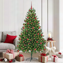 vidaXL Karácsonyfa 300 LED-del állvánnyal Zöld 180 cm PE