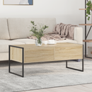 vidaXL Dohányzóasztal fiókkal Sonoma 100 x 46 x 40 cm Faanyag