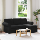 vidaXL Kanapé Fekete 195 x 138 x 80 cm szövet