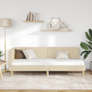 vidaXL Sarokágy keret Krém 80 x 200 cm szövet
