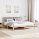 vidaXL Ágykeret fejtámlával Világosszürke 180 x 200 cm Tömör fenyőfa