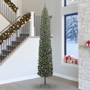vidaXL Mű karácsonyfa 300 LED-del Zöld 300 cm PVC, acél és műanyag
