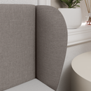 vidaXL Fejtámla Fül Tópszínű 40 x 23 x 6 cm szövet