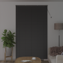 vidaXL Zsalugáter Redőnyök Fekete 220 x 130 cm Alumínium