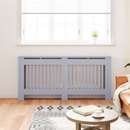 vidaXL Radiátor fedezék 2 pcs Szürke 172 x 19 x 81,5 cm Faanyag