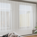 vidaXL Csipkés Függöny függönyökkel Fehér 220 x 900 cm Poliészter