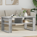 vidaXL Dohányzóasztal tárolóval Beton Szürke 96 x 54 x 44 cm Faanyag