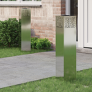 vidaXL Napelemmel működő LED ösvény világítás 2 pcs Ezüst Galvanizált
