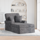 vidaXL Fotel Loungba Szoknyával Sötétszürke 157 x 91 x 91 cm ARES
