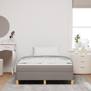 vidaXL Boxrugós ágy matracmal Tópszínű 120 x 200 cm szövet