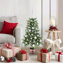 vidaXL Karácsonyfa 150 LED-del állvánnyal Zöld 90 cm PE