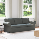 vidaXL Kanapé Sötétszürke 215 x 82 x 80 cm szövet