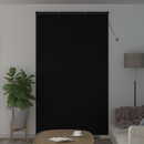 vidaXL Zsaluzia Fekete 213 x 130 cm 25 mm PVC