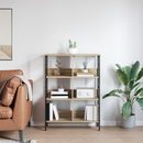 vidaXL Könyvespolc Sonoma tölgy 82 x 32 x 112 cm Faanyag