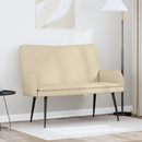 vidaXL Kétüléses Kanapé Krémszínű 115 x 61 x 87 cm Szövet