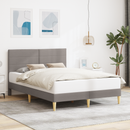 vidaXL Ágykeret fejtámlával Tópszínű 140 x 190 cm Szövet