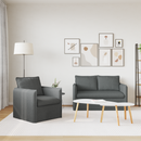 vidaXL Kanapé Szett 2 pcs Sötétszürke 136 x 82 x 85 cm Szövet