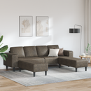 vidaXL Nappali Kanapé 3 pcs Sötétszürke