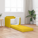vidaXL Kanapéágy Sötét sárga 74 x 77 x 81 cm Bársony