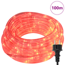 vidaXL Kötél világítás 2400 LED-del Piros 100 m PVC