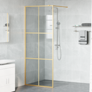 vidaXL Walk-in zuhanyfal Arany 80 x 195 cm edzett üveg