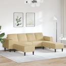 vidaXL Kanapé Szürke zöld 250 x 188 x 76 cm Bársonyos szövet