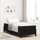 vidaXL Ágykeret matracmal Fekete 90 x 200 cm szövet