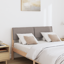 vidaXL Kárpitozott fejtámla Tópszínű 120 cm Tömör fenyőfa