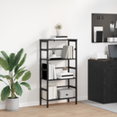 vidaXL Könyvespolc Fekete tölgy 60 x 29,5 x 115 cm Faanyag