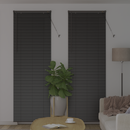 vidaXL Zsalugáter Redőnyök Fekete 220 x 80 cm Alumínium