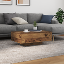 vidaXL Dohányzóasztal Öreg fa 85 x 55 x 31 cm Faanyag