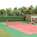 vidaXL Tenisz háló Fekete és piros 396 x 92 x 87 cm Poliészter