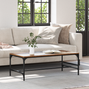 vidaXL Dohányzóasztal Öreg fa 100 x 50 x 35 cm Faanyag