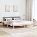 vidaXL Ágykeret Barna és világosszürke 180 x 200 cm Tömör fenyőfa