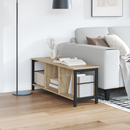 vidaXL Könyvespolc Sonoma tölgy 102 x 32 x 40,5 cm Faanyag