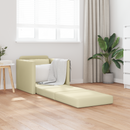 vidaXL Kanapéágy 60cm Krém Mübőr