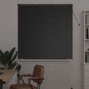 vidaXL Zsalugáter Redőnyök Fekete 130 x 125 cm Alumínium