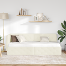 vidaXL Sarokágy keret Krém 80 x 200 cm Bársony