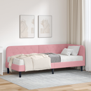 vidaXL Sarokágy keret Rózsaszín 80 x 200 cm Bársony